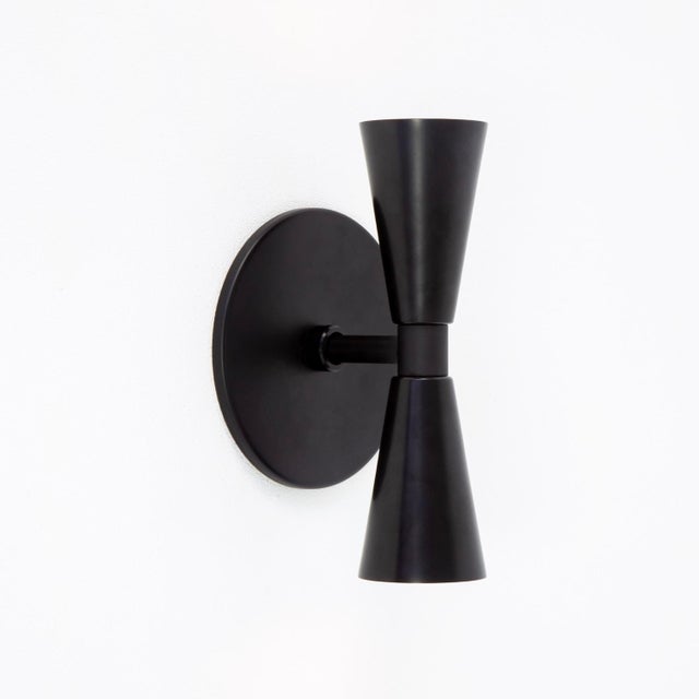 Metal Cone 2 Sconce Small, Modern, by Research.Lighting, Modern, Minimal For Sale - Image 7 of 12