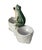 German Porcelain Frog Salt Cellar circa 1930.