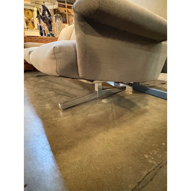 Metal Mid Century Modern 1960s Switzerland De Sede Attributed 0531 Sofa For Sale - Image 7 of 8