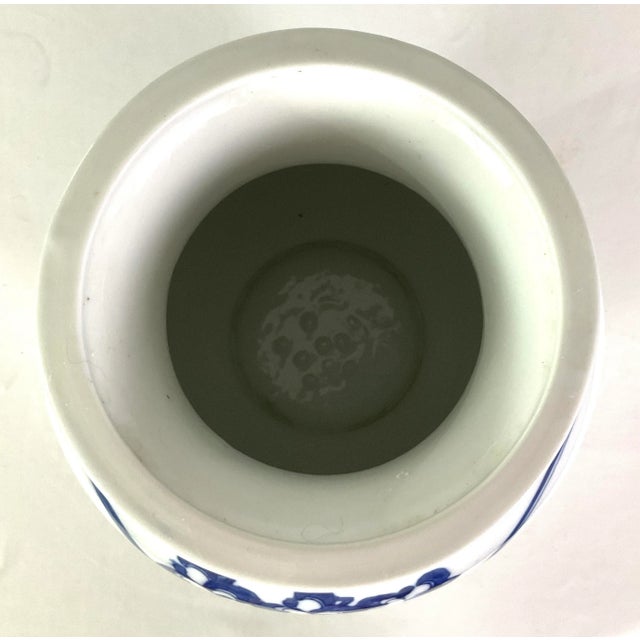 1950s Large 1950s Heavy Porcelain Mid Century Chinese Four Dragons Vase For Sale - Image 5 of 7