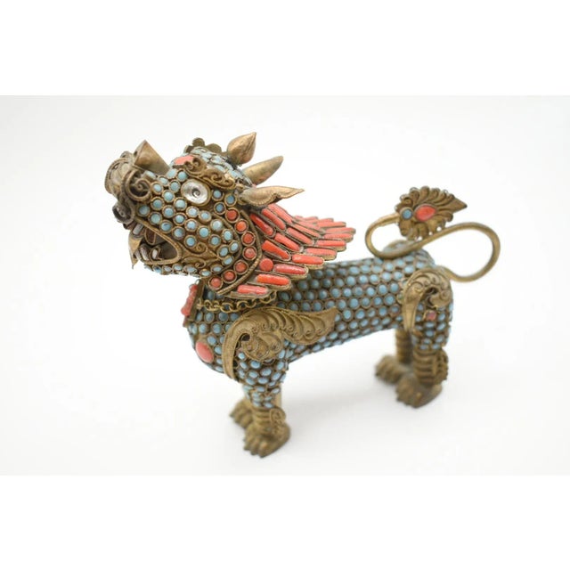 Early 20th Century Foo Dog Snuff Bottle/ Incense Bottle For Sale In Wichita - Image 6 of 8