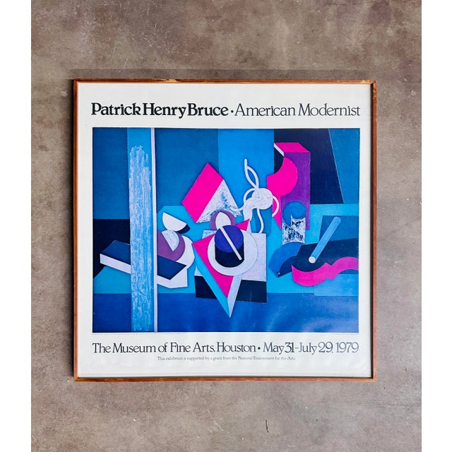 Mid-Century Modern Original Patrick Henry Bruce “American Modernist “ 1979 Exhibition Poster For Sale - Image 3 of 12