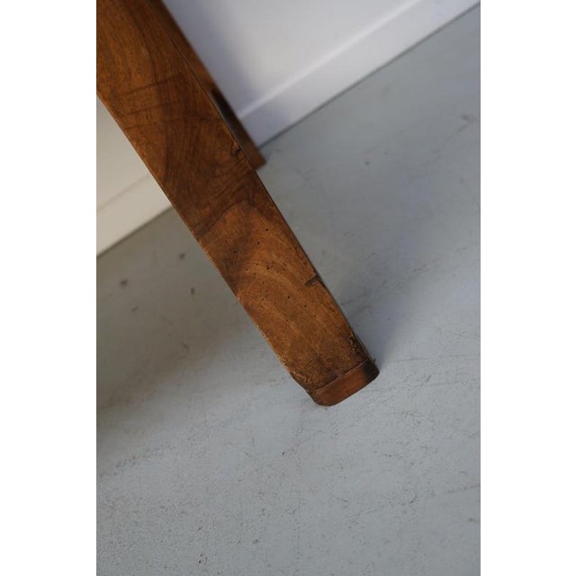 Antique Late 19th Century French Rustic Farmhouse Cherry Wood Dining Table For Sale - Image 4 of 18