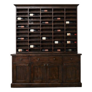 Timothy Oulton Design English Salvaged Wood Vintners Hutch Cabinet For Sale