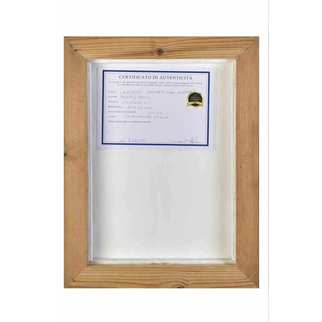 Contemporary Frida & Raul, Pyramid Chromatic Tone Indica, Original Acrylic Painting, 2020 For Sale - Image 3 of 4