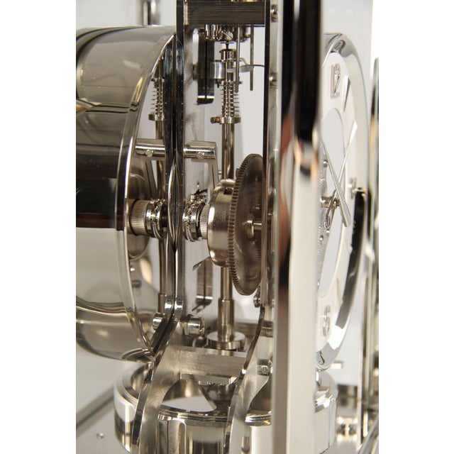 Silver Nickel Plated Atmos Clock from Jaeger Lecoultre, 1956 For Sale - Image 8 of 13