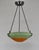 1920s Daum & Majorelle French Art Deco Mottled Glass Pendant Light - Wrought Iron 1920s For Sale - Image 5 of 13