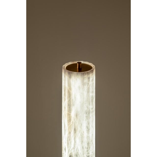 Roller Floor Lamp by United Alabaster For Sale - Image 9 of 11