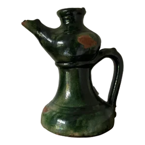Antique Ceramic Oil Lamp