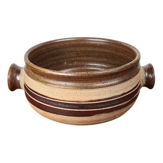 Large Mid-Century Modern Danish Studio Pottery Bowl by Tue Poulsen for Tue Keramik, 1960s For Sale