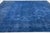 Persian 10x13 Vintage Overdyed Persian Wool Rug - Electric Blue Medallion Hand-Knotted For Sale - Image 3 of 10