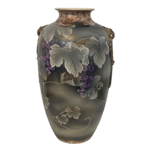 Large Rare Antique Fine Porcelain Satsuma Vase Meiji Period 18.25" H