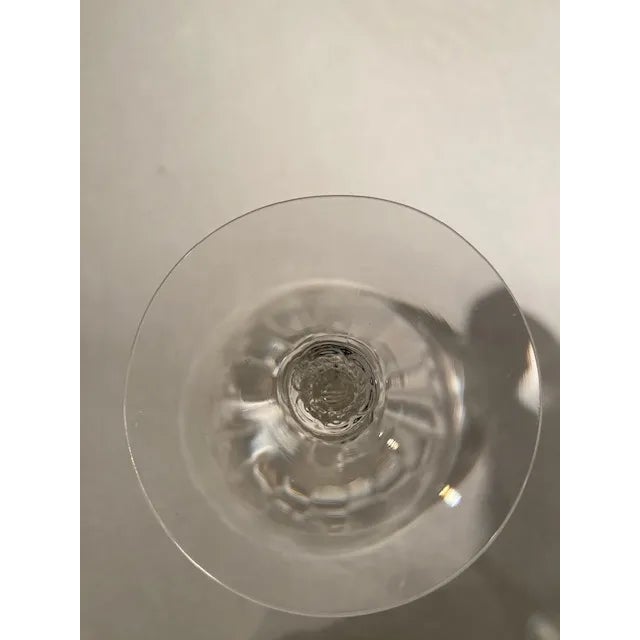 Vintage Fostoria Meadow Rose Crystal Water Goblets- Set of 3 For Sale - Image 6 of 8