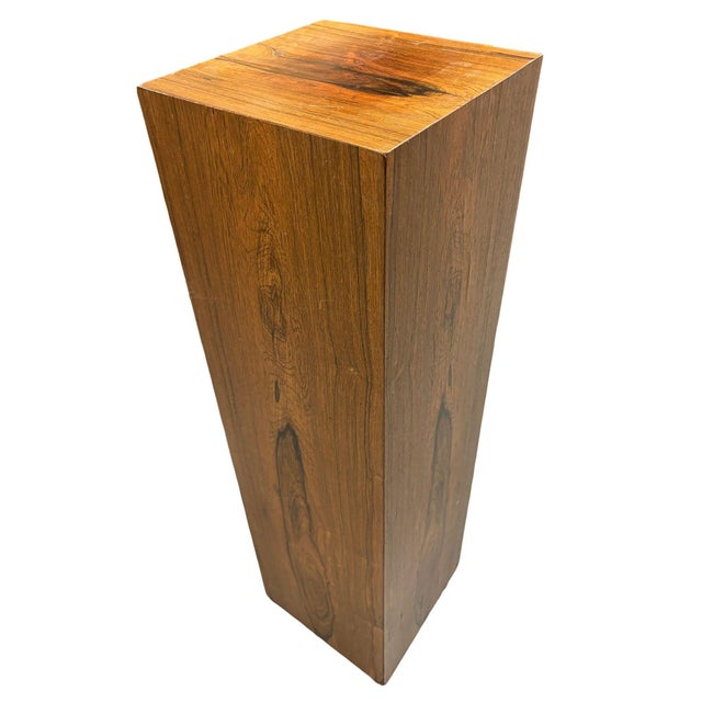 Contemporary 1950s Mid Century Organic Modern Wooden Art or Sculpture Pedestal For Sale - Image 3 of 4
