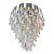 Vintage Murano Mazzega Chandelier by Carlo Nason, Brass & Glass, Italy, 1960s For Sale