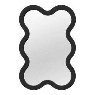 Small Wall Luxury Black Mirror - Hvyli 6 Mirror by Oitoproducts For Sale