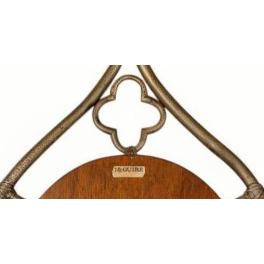 Mid 20th Century McGuire of San Francisco Gothic Mirror For Sale In Miami - Image 6 of 6