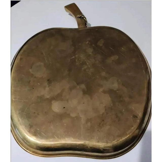 1980s Vintage Sarreid Ltd. Apple Shaped Serving Tray For Sale - Image 5 of 6