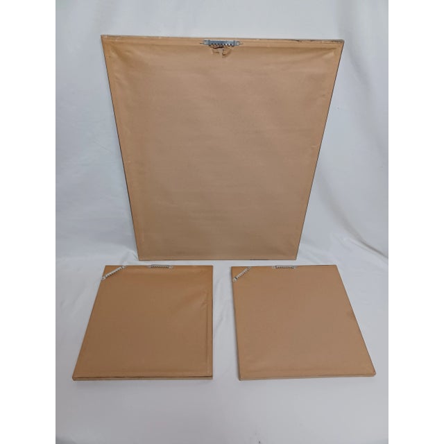 Vintage 1970s Framed Iris & Butterfly prints with amazing bamboo look frames. These have lovely color with quite unique...