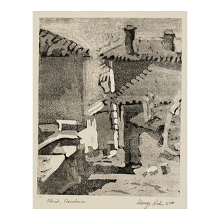 2000 George Nick Macedonia Etching For Sale