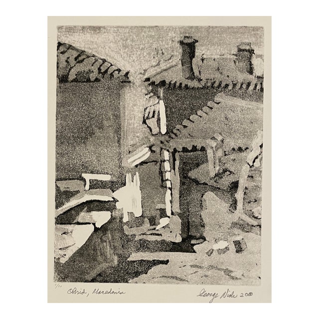 2000 George Nick Macedonia Etching For Sale
