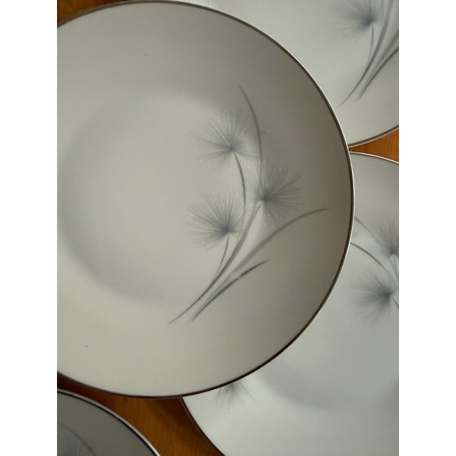 Bring understated elegance to your table with this set of seven Hutschenreuther Caribe salad plates. Crafted in Germany...