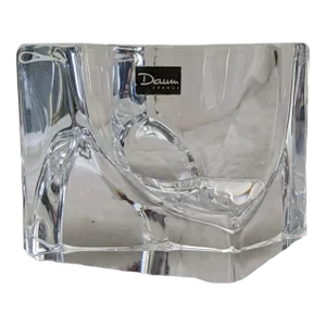 Vintage Modernist Daum France Crystal Decorative Object