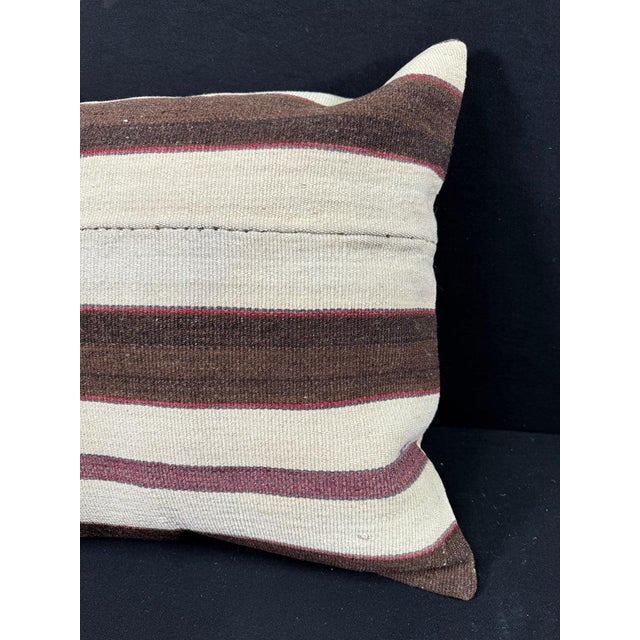 Contemporary Turkish Hemp Pillow Cushion Natural Beige Brown Pillow Cushion Cover 24x24 For Sale - Image 3 of 4