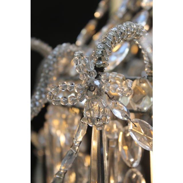 Antique French Chandelier in Crystal, 1800s For Sale - Image 8 of 16