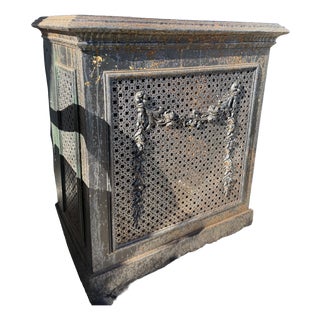 Antique Cast Iron Fireplace, 1900s For Sale