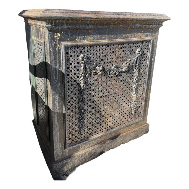 Antique Cast Iron Fireplace, 1900s For Sale