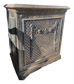 Antique Cast Iron Fireplace, 1900s