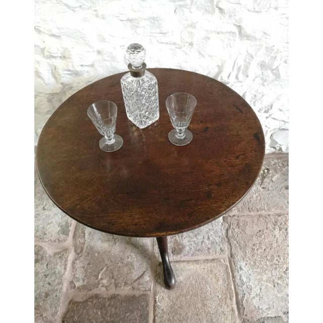 Antique George III Birdcage Tilt Top Wine Table in Red Walnut, 1760 For Sale - Image 3 of 18