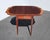 1970s Vintage Baker Furniture Pembroke Drop Leaf Side Table Inlay Design One Drawer #2 For Sale - Image 5 of 17