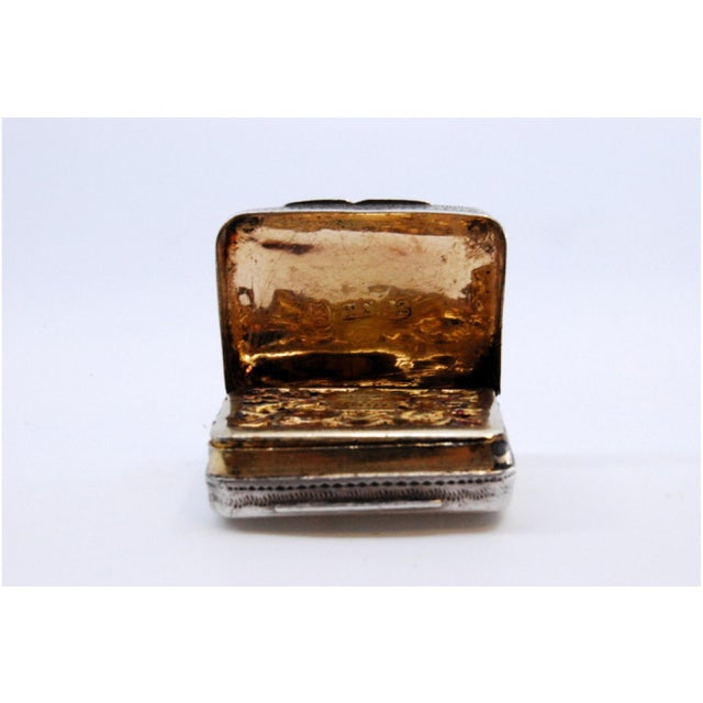 Silver and Gold Vinaigrette Box For Sale - Image 4 of 8