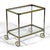 Mid 20th Century Brass and Chrome Serving Cart For Sale - Image 5 of 11