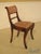 Traditional Pair Regency Style Carved Oak Upholstered Occasional Chairs For Sale - Image 3 of 10