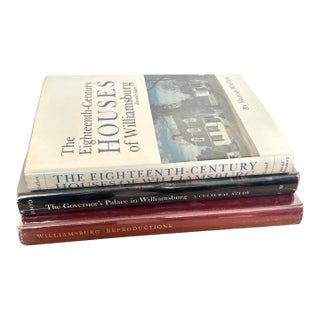 Late 20th Century Williamsburg Virginia Hardcover Book Bundle, Set of 3 For Sale