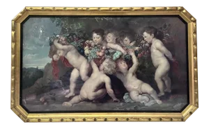 19th Century Garland of Fruit Print by Peter Paul Rubens