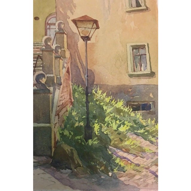 Beige Arnold Karl, Ratskeller Charming, 1942, Watercolor and Gouache For Sale - Image 8 of 13