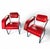 Red Red Leather Chairs by Eileen Gray for Alivar, Set of 2 For Sale - Image 8 of 18