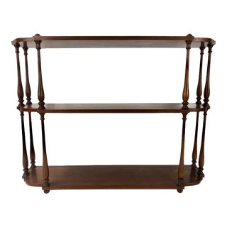 1960s Wooden 3-Tier Hanging Wall Shelf For Sale
