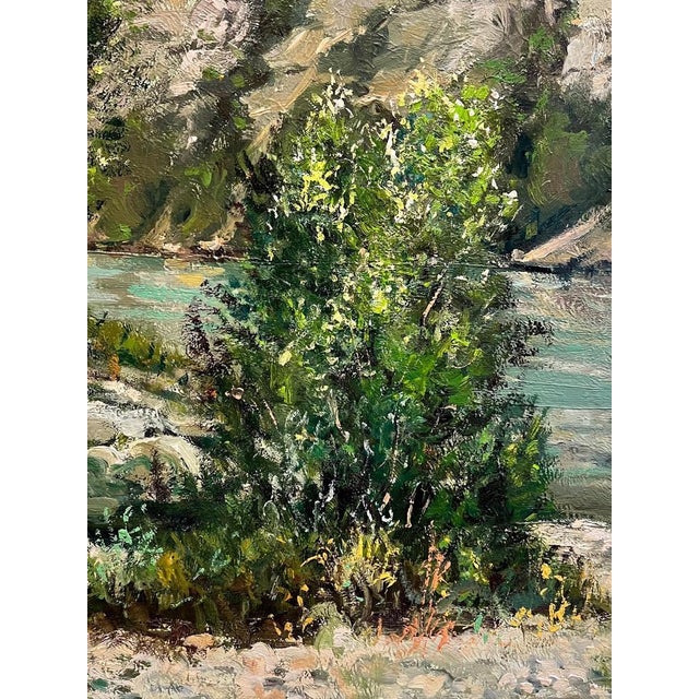 Leopold Robert, Riverbank, Oil on Wood For Sale - Image 5 of 11