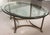 1960s Italian Brass & Glass Hooved Foot Oval Cocktail Table For Sale - Image 11 of 11