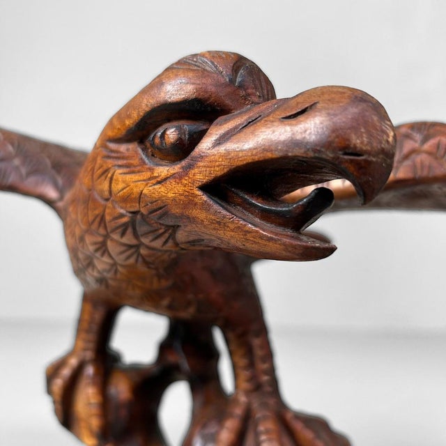 Wood Japanese Wood Carving, 1920s For Sale - Image 7 of 13