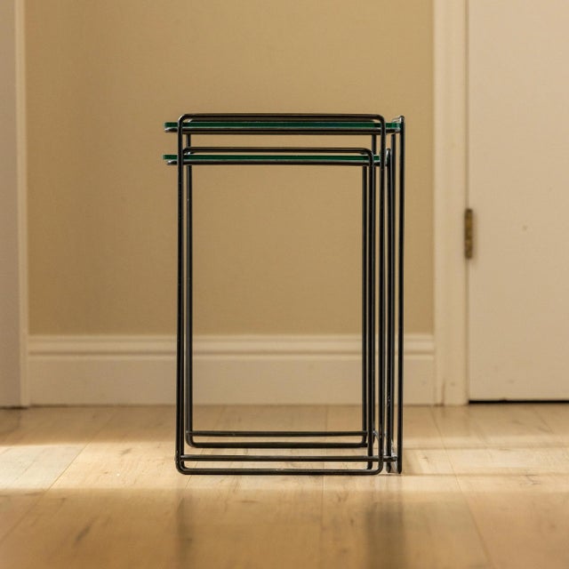 1970s Mid-Century French Modern Nesting Tables by Max Sauze – Set of 2 For Sale In Sacramento - Image 6 of 13