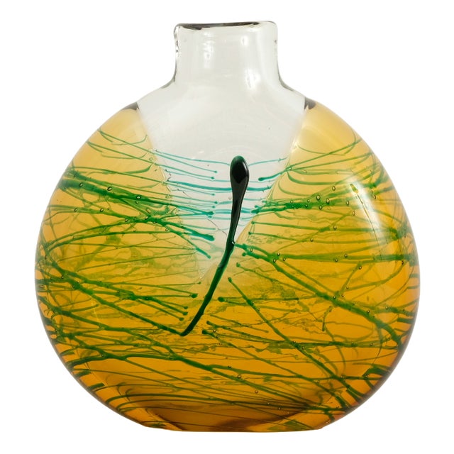 Mid-Century Glass Vase by Jiri Suhajek for Moser, 1970s For Sale