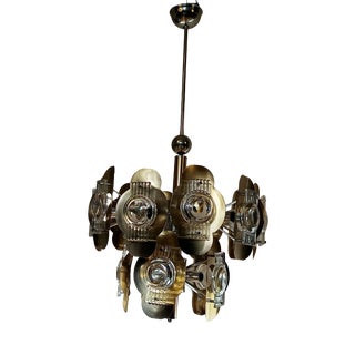 Vintage Chandelier by Oscar Torlasco, 1970s For Sale