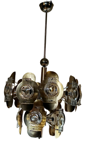 Vintage Chandelier by Oscar Torlasco, 1970s