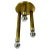Space Age Italian Brass Atomic Ceiling Light by Gio Ponti, Italy, 1970s For Sale - Image 18 of 18